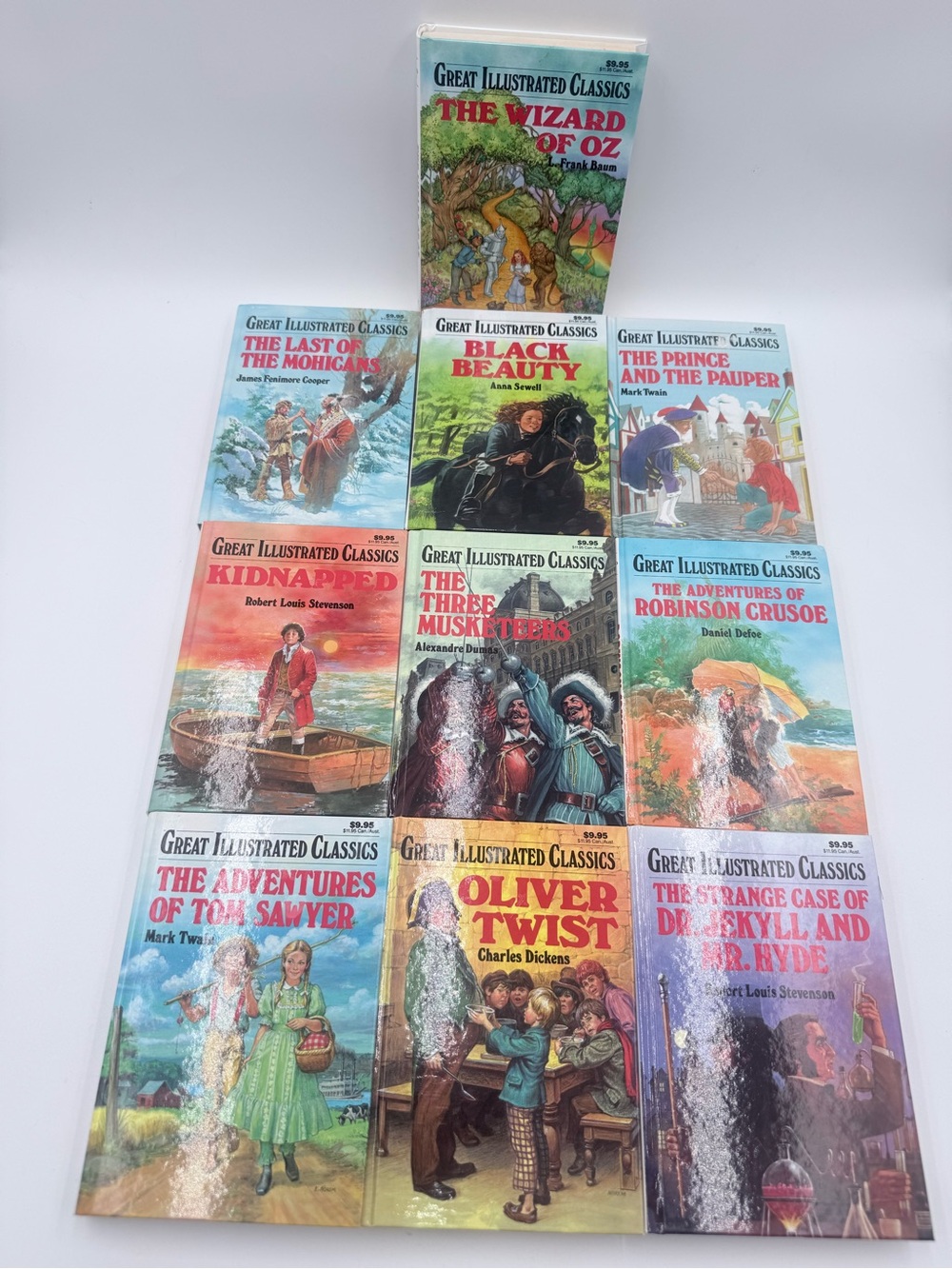Baronet Great Illustrated Classics Lot of 10 Childrens Hardcover Very Good!